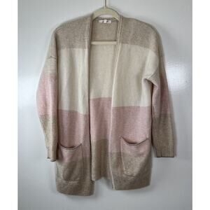 Splendid Women’s Cashmere Cardigan Size S Multicolor Cream, Beige, & Pink Luxury